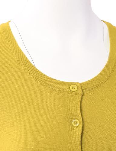 Image of Allsense Women's Long-Sleeve Crewneck Cardigan | Classic Button Down Sweater, Soft Fine Knit, Lightweight