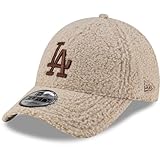 New Era 9Forty Strapback Sherpa Cap - Borg LA Dodgers beige