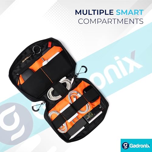 Image of Tech Organizer Pouch Pro: Waterproof Electronics Organizer Bag & Gadget Organizer Tech Bag - Travel Tech Pouch for Cables, Hard Drives & Accessories