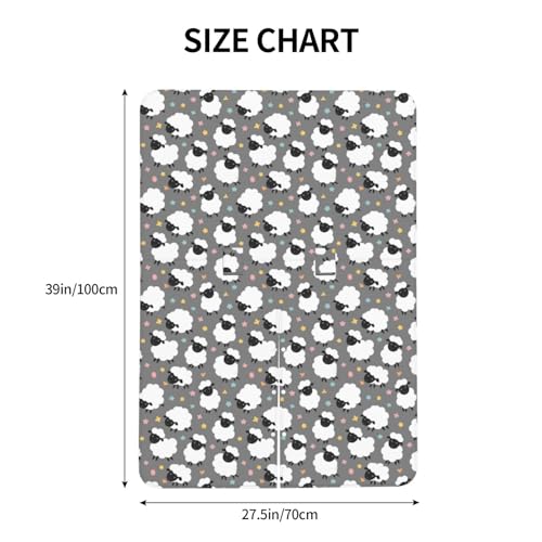 Image of Cute Sheep Lambs Baby Car Seat Canopy Nursing Cover for Newborn Car Seat Breastfeeding Covers Blanket Newborn Shower Gift
