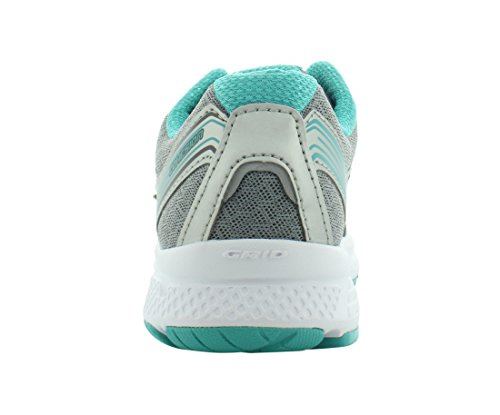 Saucony Women's Cohesion 10 Running Shoe, Grey/Teal/Citron, 8 D - Wide #TOP3