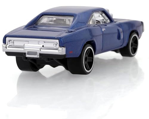 Image of 1:64 Scale Blue Die-Cast Muscle Car Toy - Classic Mini Model Vehicle for Kids, Collectors & Car Enthusiasts