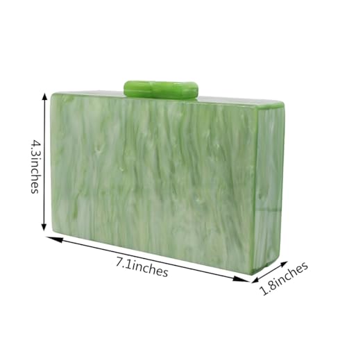 Women Acrylic Evening Clutch Bag Marbling Purse Handbag Stylish Pearl Chain Evening Bag for Wedding Cocktail Party2