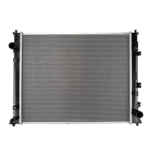 Image of KAX Radiator, CU13583 OE Style Bolt-On Aluminum Core Radiator Replacement Civic 2016-20212.0L, 21-5 /8 inchW, 17-5 /16 inchH, 1-1 /4 inchInlet, 1-1 /4 inchOutlet