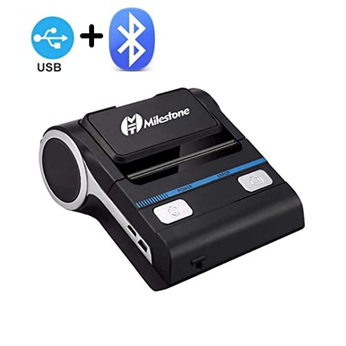 Image of P8001 3 inch 80mm Thermal Bluetooth Printer for Small Bussines, Restaurant Zomato KOT, Shopping Mall, Mini Market - Thermal Printer (P8001)