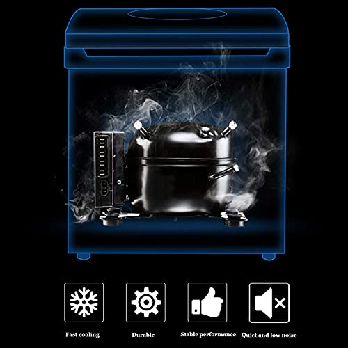 Fabricadora de Hielo Portátil Eléctrica de Encimera, con Ajuste de Grosor de Hielo, Produce 25 kg de Hielo al Día y Función de Limpieza con un Solo Botón, para Hielo Triturado miniatura 3