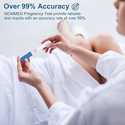 MOMMED Pregnancy Test Midstream Sticks, 3 X Individually Wrapped Home Pregnancy Test, Results in Fastest 1 Minute, HCG Testing Kit, Accurate & Rapid Detection