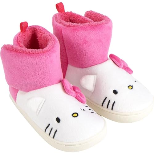 Chausson Hello Kitty chaud et stable pour éviter les chutes sur sol lisse en intérieur