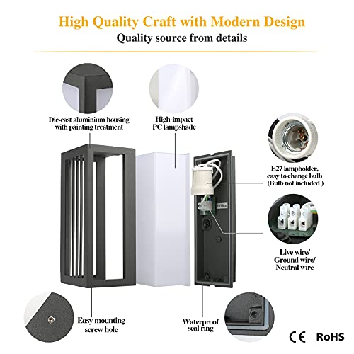 HLFVLITE Lampada da Parete per esterni, su e giù