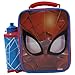 MARVEL Spiderman Zestaw Torba Lunchbox z butelką do picia, Pojemnik na żywność dla dzieci, Cooler Bag, Lunchbox
