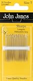 John James Sharps Hand Needles - Size 7 20/Pkg