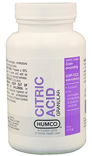 Citric Acid Granular, USP, Anhydrous, 1 lb.
