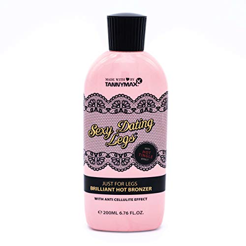 Tannymaxx Sexy Dating Legs Hot (Tingle) Selbstbräuner 200 ml mit Anti Cellulite Komplex + Goji Beeren Extrakt/Hautpflege, 200 ml