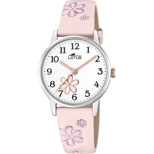 Montre Lotus enfant fille rose 18863/2 en cuir et quartz avec bracelet