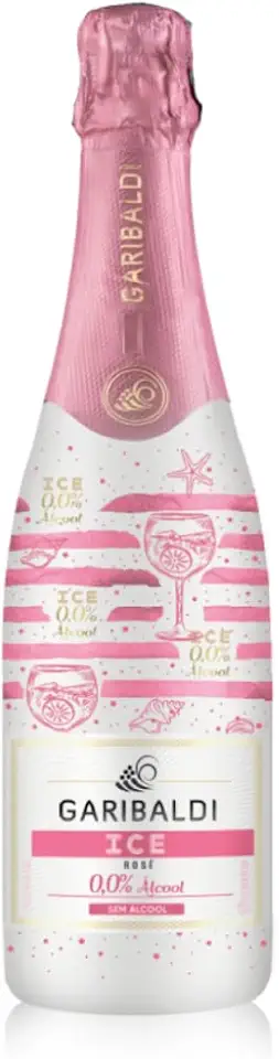 Espumante De Uva Garibaldi Ice Rose Sem Álcool Drink 750ml