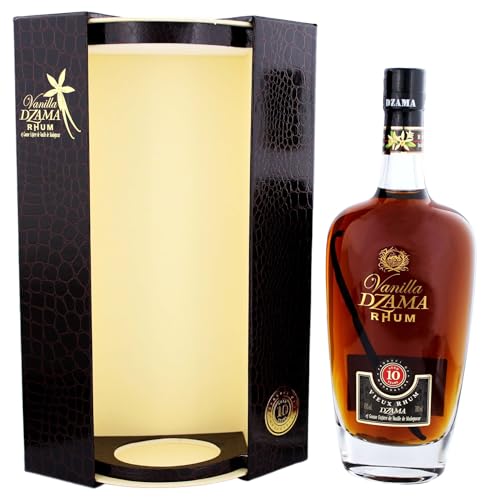 Dzama Vieux Vanilla 10 Years Rum 43% Vol. | 0,7 L in Geschenkbox | Premium Rum aus Madagaskar mit...