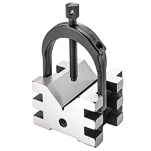 Bloque en V Starrett 568A con abrazadera superior para cilindros y bloques