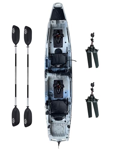 Brooklyn 14.0 Tandem Pedal Kayak Dual Flipper Drive by BKC,