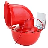 Baceyong Auto elektrische Hupe, 200DB 12V rote Metallhupe elektrische Hupe Auto, Motorrad, Bootssound