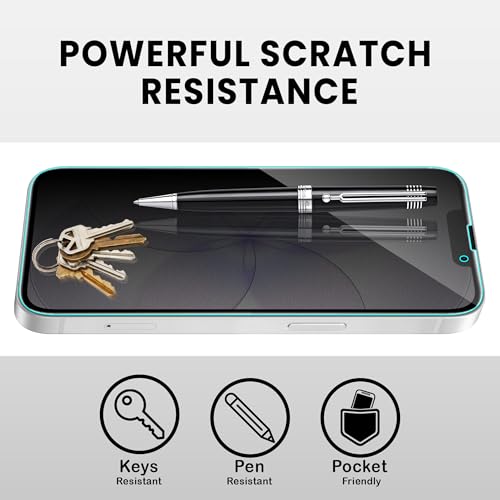 Image of FIRST MART Matte Privacy Tempered Glass for iPhone 17e, 16e and 13 | Anti-Spy, Anti-Glare 9H Screen Protector, Edge-to-Edge, Case-Friendly, Anti-Fingerprint | Pack of 1