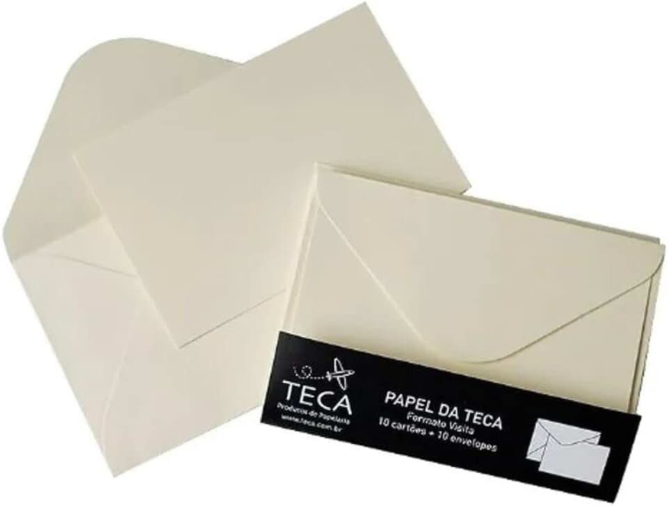 PAPEL DA TECA SOLO MARFIM VISITA, Teca, GU0182, Creme, pacote de 10