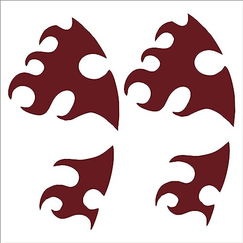 Ealipoi Kamado Tanjirou Earrings Tattoo Anime Demon Cosplay Earrings with Tattoo 2PCS4