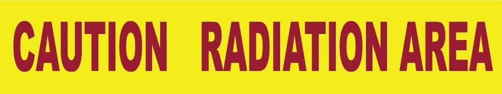 NMC National Marker PT41 Caution Radiation Area Printed Barricade Tape