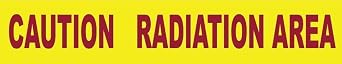 NMC National Marker PT41 Caution Radiation Area Printed Barricade Tape