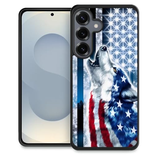 Coque Samsung S25+ Loup des Neiges en silicone souple antichoc
