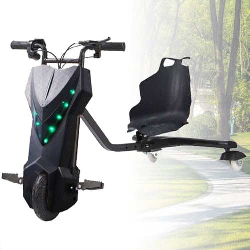 ZhlCrioxenic Kinder Drift Scooter Laufrad Ab 8 Jahre Kinder Drift Scooter Mit Lightshow Drift Auto TragfäHigkeit 100kg Drifter StoßDäMpfender Technologie 6.5IN-E