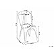 Kosmi - Lot de 4 chaises en métal Brut Aspect galvanisé et Assise en Bois Clair Pour Un Design Style Industriel