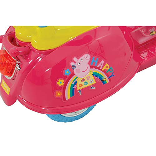 Peppa Pig M09370 6V batería operado en Moto, Color Rosa