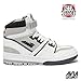 Avia 880 Men’s Basketball Shoes, High Top Retro Sneakers for Indoor or Outdoor, Street or Court - White/Black, 10 Medium