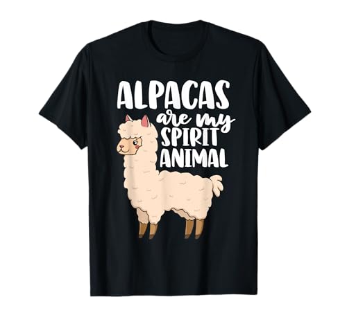 Alpacas Are My Spirit Animal, bonito regalo para amantes de la alpaca Camiseta