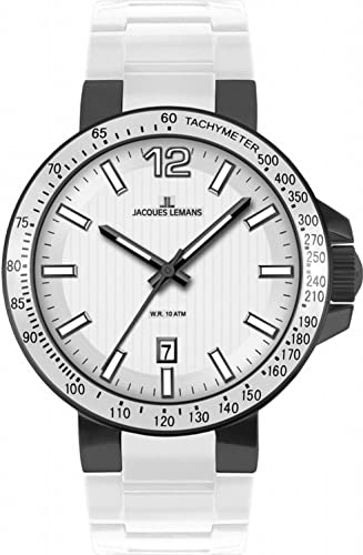 Jacques Lemans 1-1695G montre-bracelet pour hommes finitions soignées style intemporel