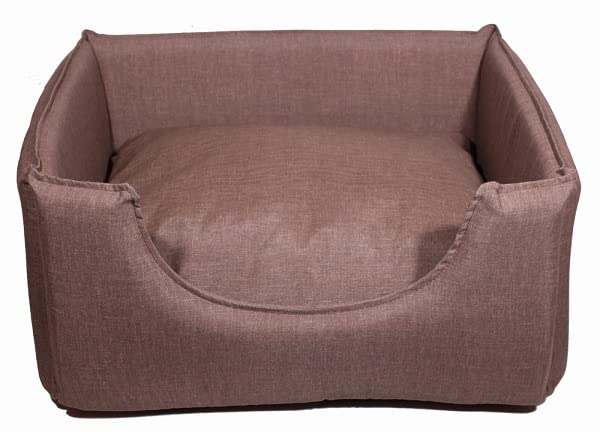LI.GI. DIVANETTO Yucca Pet Italy Cuccia Cani 76X66XH27- L. COT SFODERABILE Vari Colori (331- Rosso)
