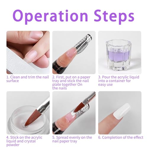 Gadcrystal Nail Acrylic Liquid,Acrylic Liquid Monomer 40Ml/1.3Fl.Oz,Nail Liquid Monomer,Liquid Monomer For Acrylic Nails,Acrylic Liquid For Acrylic Powder Nails Extension For Nail Art Manicure Diy thumb #3