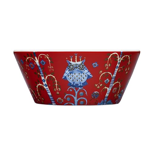 Iittala 1014066 Taika Schüssel 0,3L, rot, Porzellan