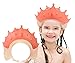 FUSACONY Duschhaube Kinder, Baby Sicherer Shampoo Cap, Baby Verstellbarer Shampoo Schutz, Shampoo Schutz für Kinder, Haare waschen ohne Tränen, für 0-9 Jahre Krone (Rot)