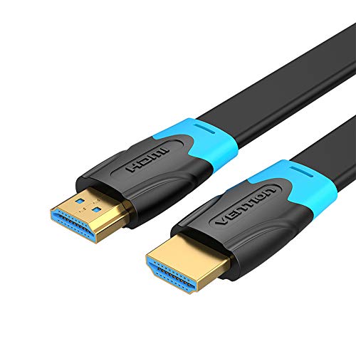 Andoer Vention HDMI2.0 Flat Cable 3D 2160P Fio de dados HDMI para HDTV LCD Projetor HDMI 4K Cabo 1M