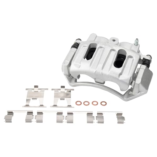 Image of TRQ Front Right Brake Caliper w /Bracket Passenger Side | For 1999-2004 Ford F-150 2004 F-150 Heritage