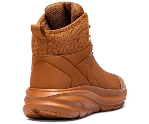 LARNMERN Military Tactical Work Boots Men Waterproof Hiking Boots Slip Resistant 6 Inches Combat Sneakers Motorcycle Shoes Wide Toe Box4