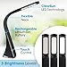 OttLite Recharge LED Desk Lamp with ClearSun LED Technology - Portable, Dimmable & Flexible Gooseneck - Travel-Friendly Task Lamp with Rechargeable Battery - for Home, Reading, Office & College Dorms
