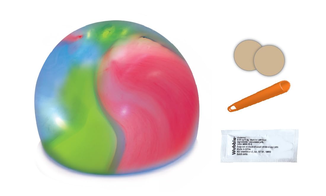 Bizak (62941155 Wubble Super Wubble Tyde Dye Brilla En La Oscuridad, Parece una Burbuja, se Juega como una Pelota, Se infla hasta 70 cm de Altura, Juguetes de jardín al Aire Libre
