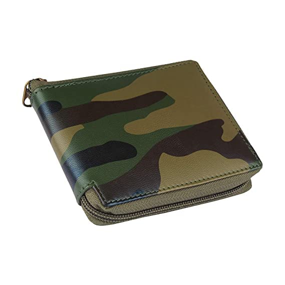 ARFA Army Zipper Men's Artificial Leather Wallet Bifold Zipper Closing Wallet for Men/Women-picture-46