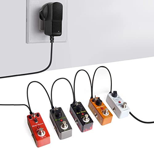 LANZHI Bloc d’alimentation pour pédale de guitare – Pointe 9 V – Câble Daisy Chain négatif à 5 voies – Idéal pour les… - Les Beatles, Paul McCartney, John Lennon, RIngo Starr, George Harrison LANZHI Bloc d'alimentation pour pédale de guitare - Pointe 9 V - Câble Daisy Chain négatif à 5 voies - Idéal pour les…