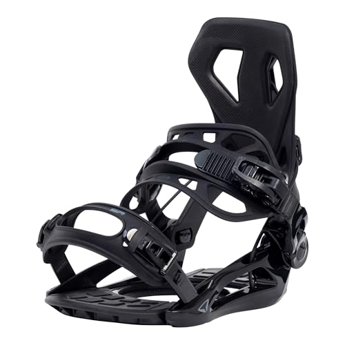 SP Bindings Snowboard Bindung Base Black | Größe XL | Farbe: Schwarz | Patentiertes FASTEC System...
