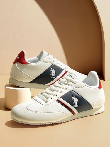 Image of USPA|Adler 4.0|Off White Stylish Casual Sneaker Shoes for Man
