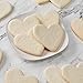 50-Pack Nut-Free Uniced Heart Shaped Smiley® Cookie Sugar Cookies