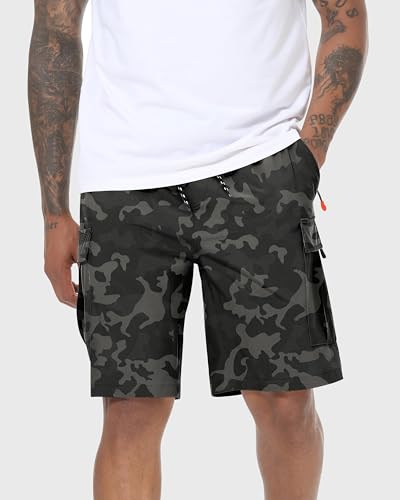 Image of Men's Cargo Shorts Quick Dry Lightweight Stretch Hiking Shorts for Men with 5 Pockets No Lining